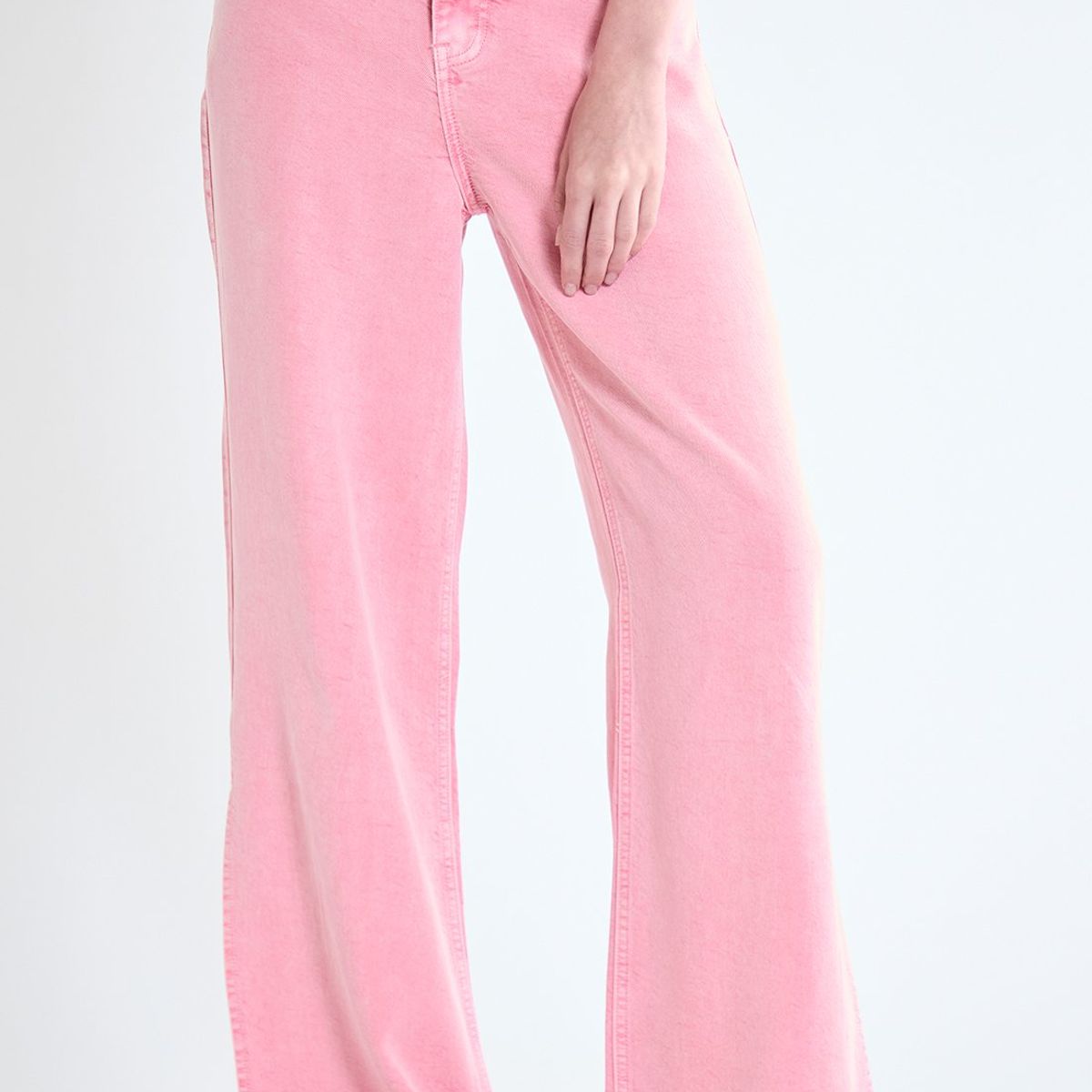 IO - Jeans Wide Rosado Mujer Io