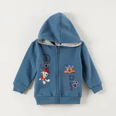 PAW PATROL - Poleron Niño Huellitas Celeste