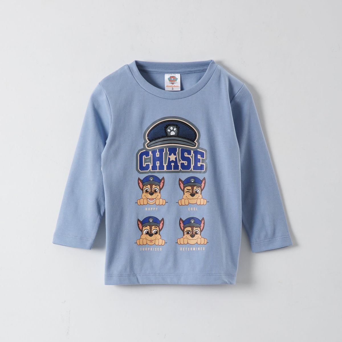 PAW PATROL - Polera Manga Larga Niño Happy - Cool Celeste Paw Patrol