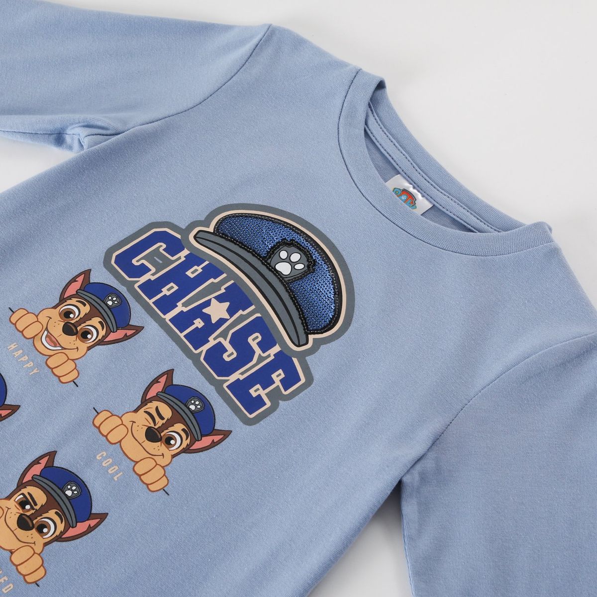 PAW PATROL - Polera Manga Larga Niño Happy - Cool Celeste Paw Patrol