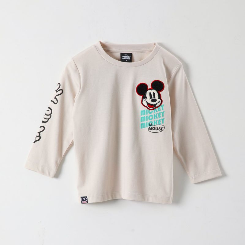 DISNEY - Polera Manga Larga Niño Mickey M.Mouse Blanco Disney
