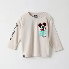 DISNEY - Polera Manga Larga Niño Mickey M.Mouse Blanco