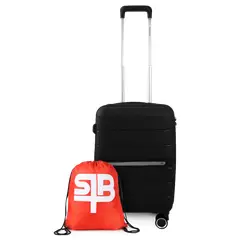 SWISS BAG - Maleta cabina Xpos negra + morral de regalo
