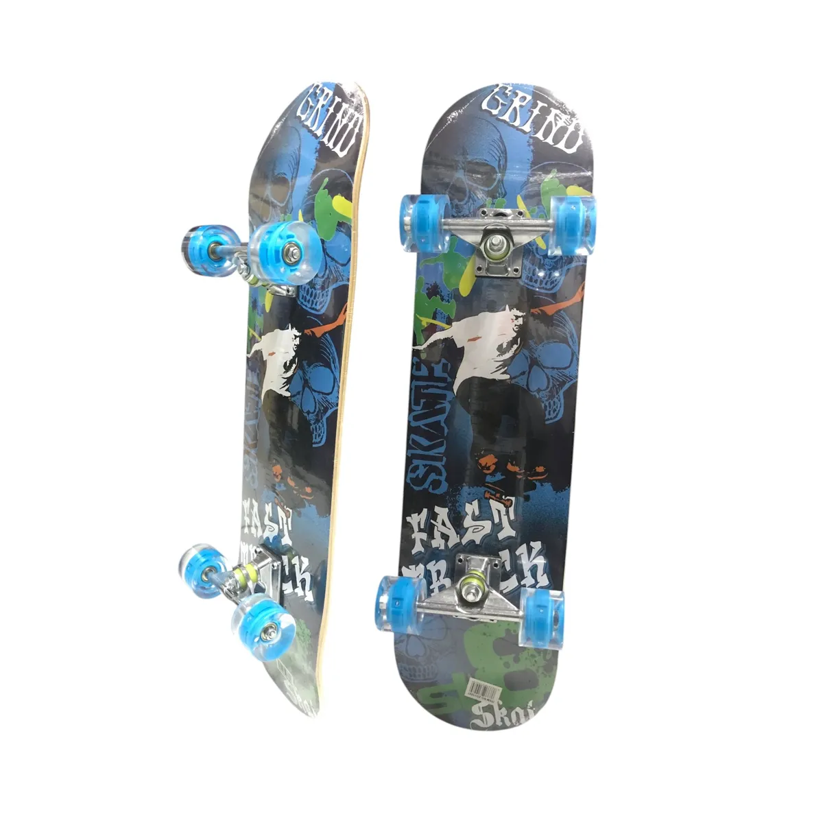 GENERICO - Tabla Skate Patineta Con Lija Ruedas Con Luces
