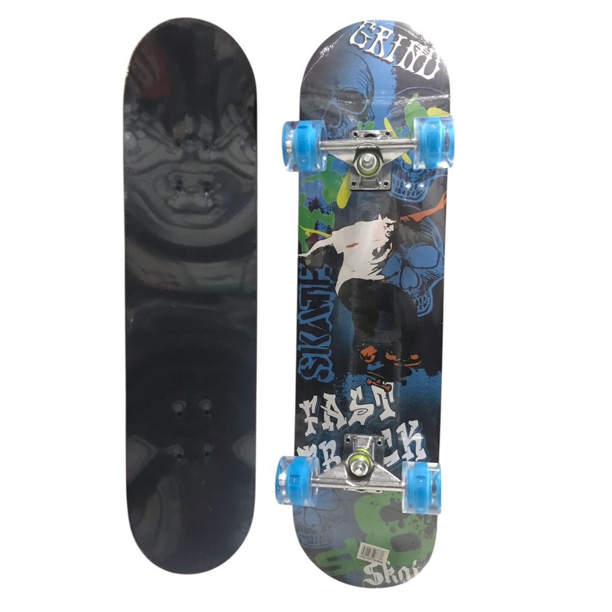 GENERICO - Tabla Skate Patineta Con Lija Ruedas Con Luces