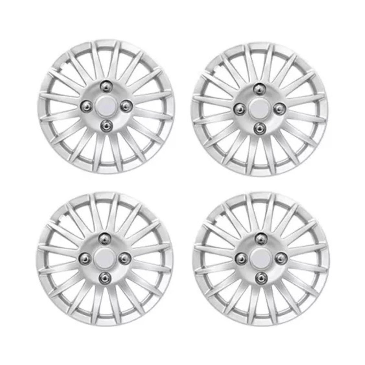 GENERICO - X4 Tapa Rueda Aro 14 Auto Tuning Deportivo