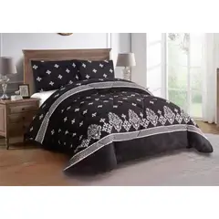 GENERICO - COBERTOR DE INVIERNO CHIPORRO NEGRO 2 PLAZAS 240X260