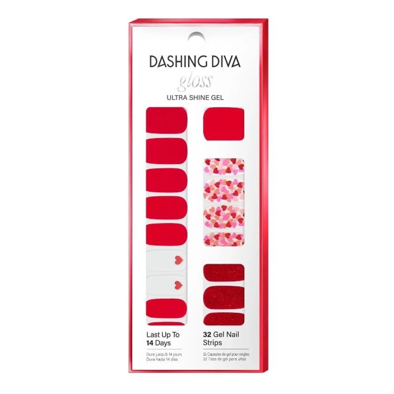 GENERICO - Uñas Adhesivas Gloss Ultra Shine Gel Rojo