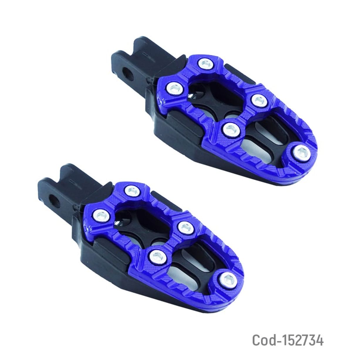 OEM - PEDALINES PARA MOTO ENDURO Y OTROS APOYA PIES METAL  NEGRO