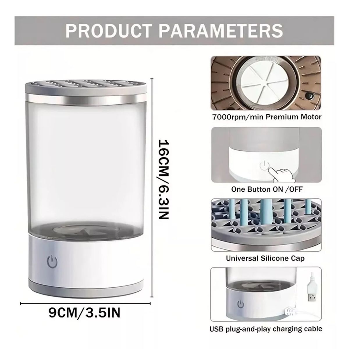 GENERICO - Limpiador De Brochas MakeUp Brush Cleaner