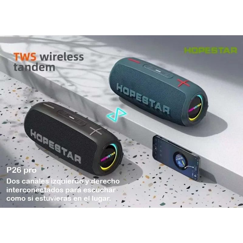 GENERICO - Parlante Portátil Bluetooth P26 Pro - Hopestar