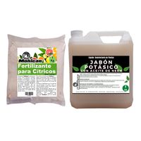 PROMO JABÓN POTÁSICO ACEITE NEEM 5 LTS + FERTI CÍTRICOS 1KG