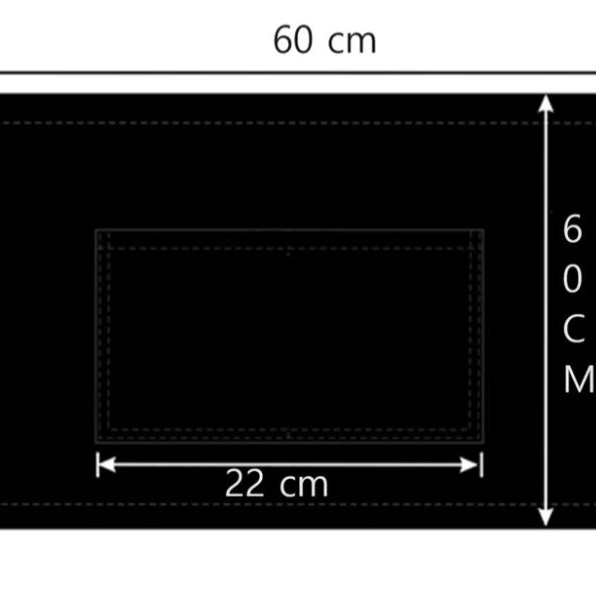 OEM - Mandil Delantal Corto Clasico Cocina Mesero Pintor 60x22cm