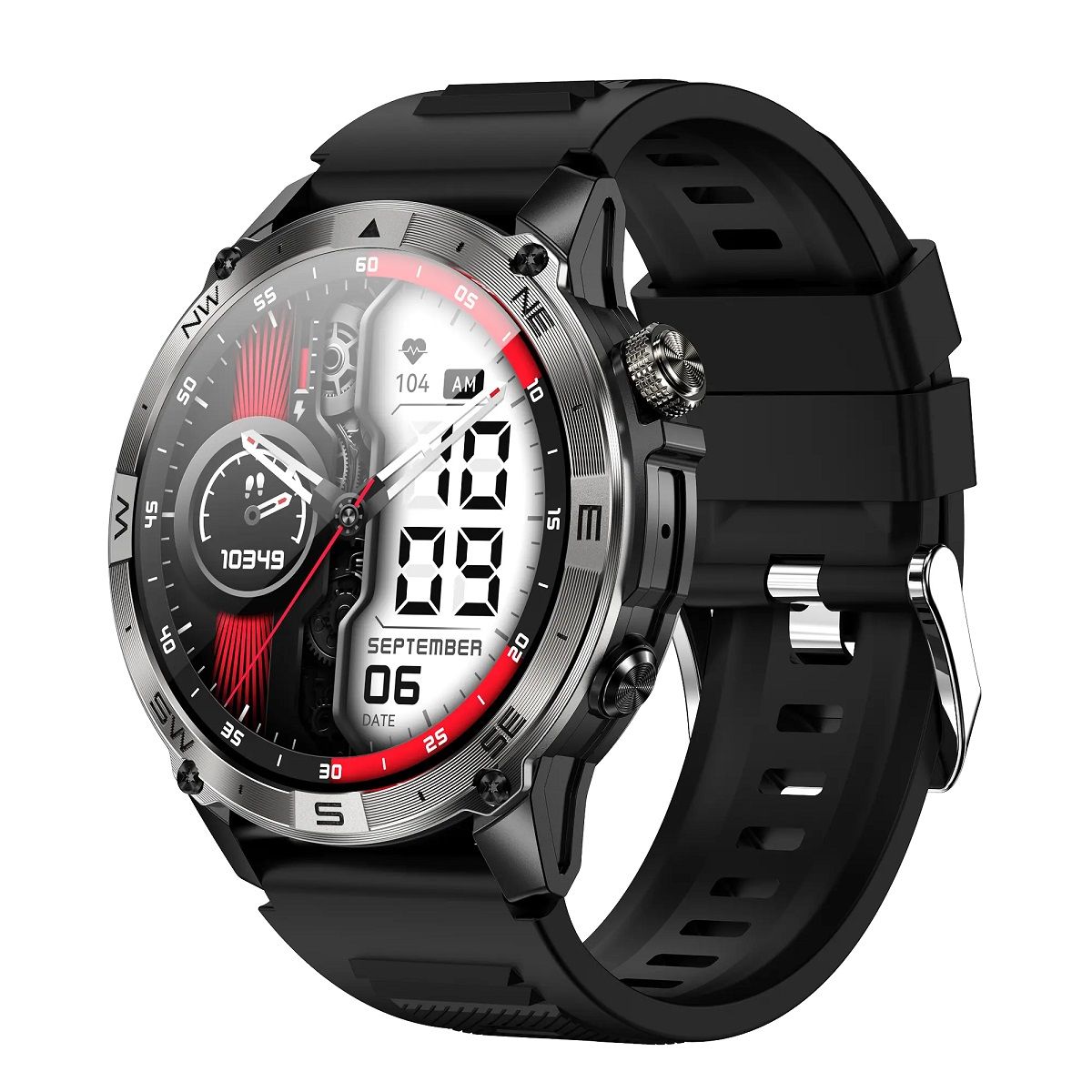 STARTECHOFFICE - Reloj Inteligente Deportivo HK08 GPS Pantalla AMOLED de 1.43 pulgadas Compatible IOS Android