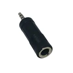 GENERICO - X2 Adaptador Audio Jack 63mm Hembra A Plug 35mm Macho Estereo