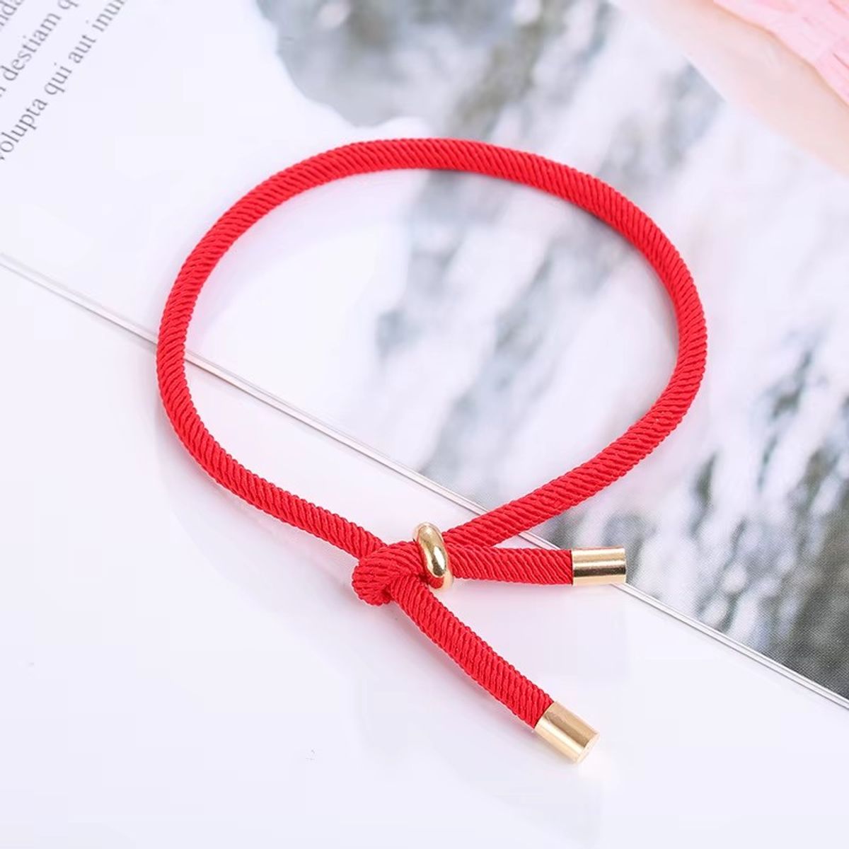 TODOJOYAS - Pulsera Cuerda Roja Nudo Para Charm Ajustable