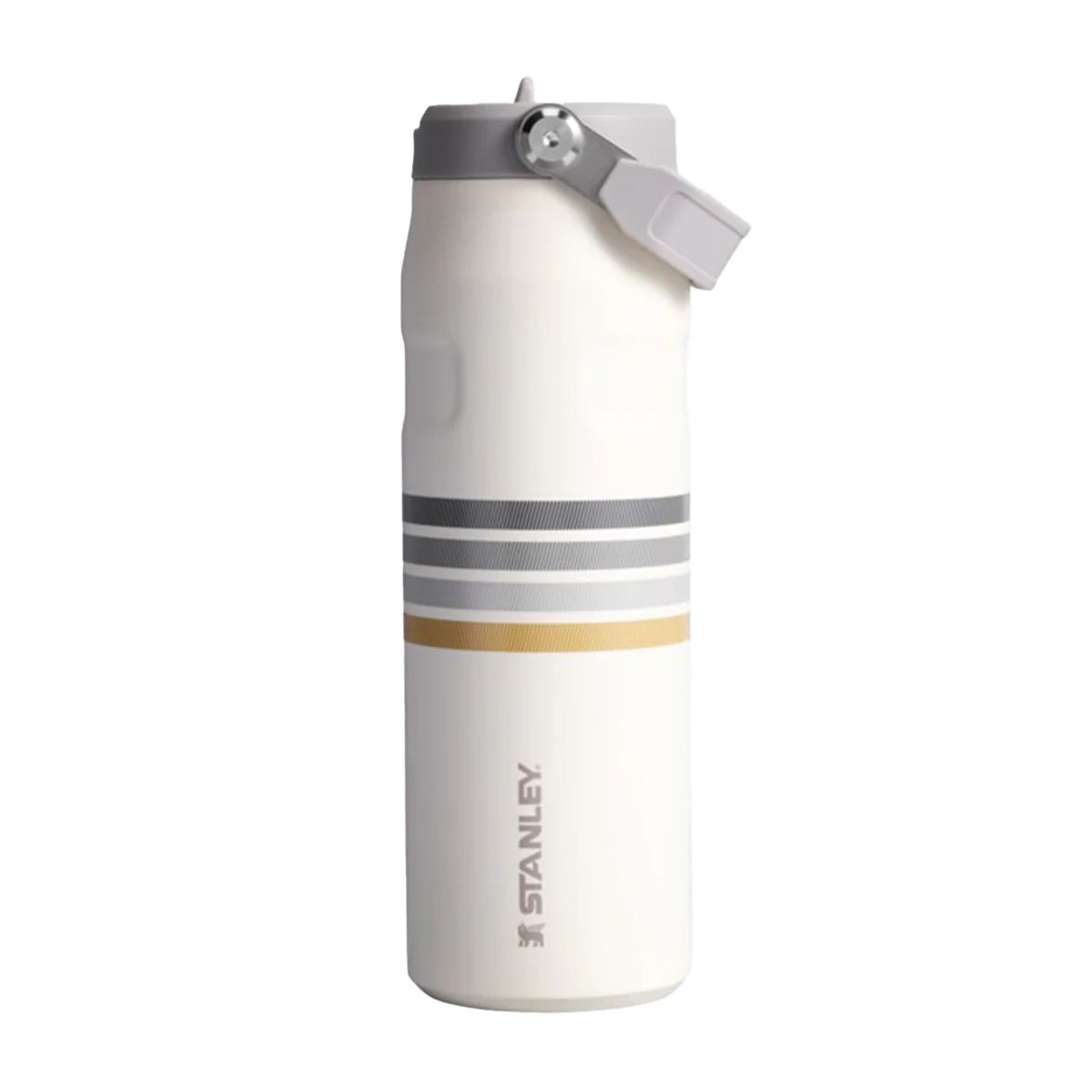 STANLEY - Botella Térmica Stanley Flip Straw 20 Cream Ash Stripe - 710 ml