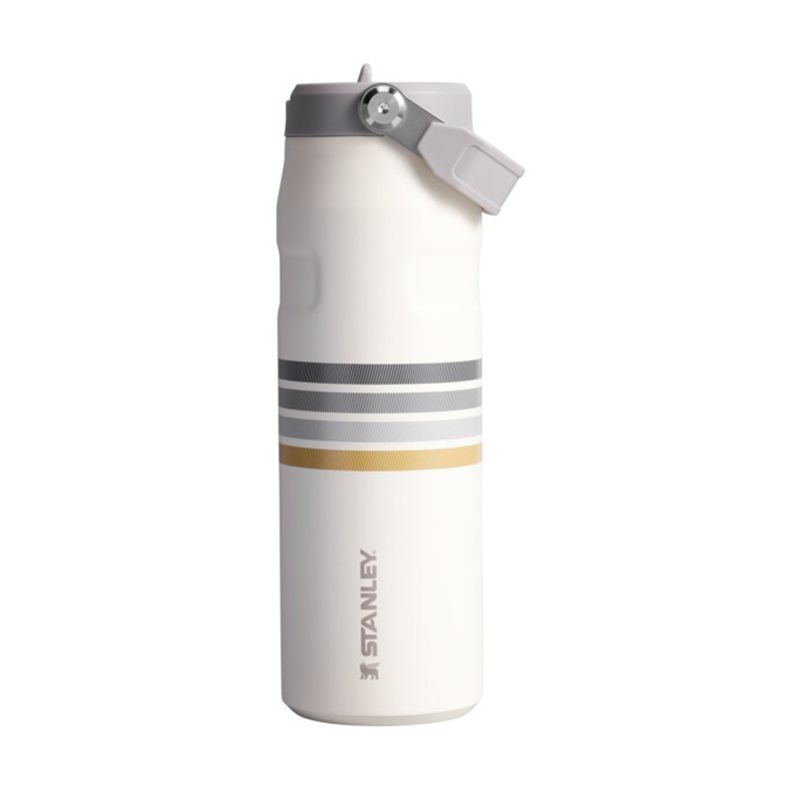 STANLEY - Botella Térmica Stanley Flip Straw 20 Cream Ash Stripe - 710 ml
