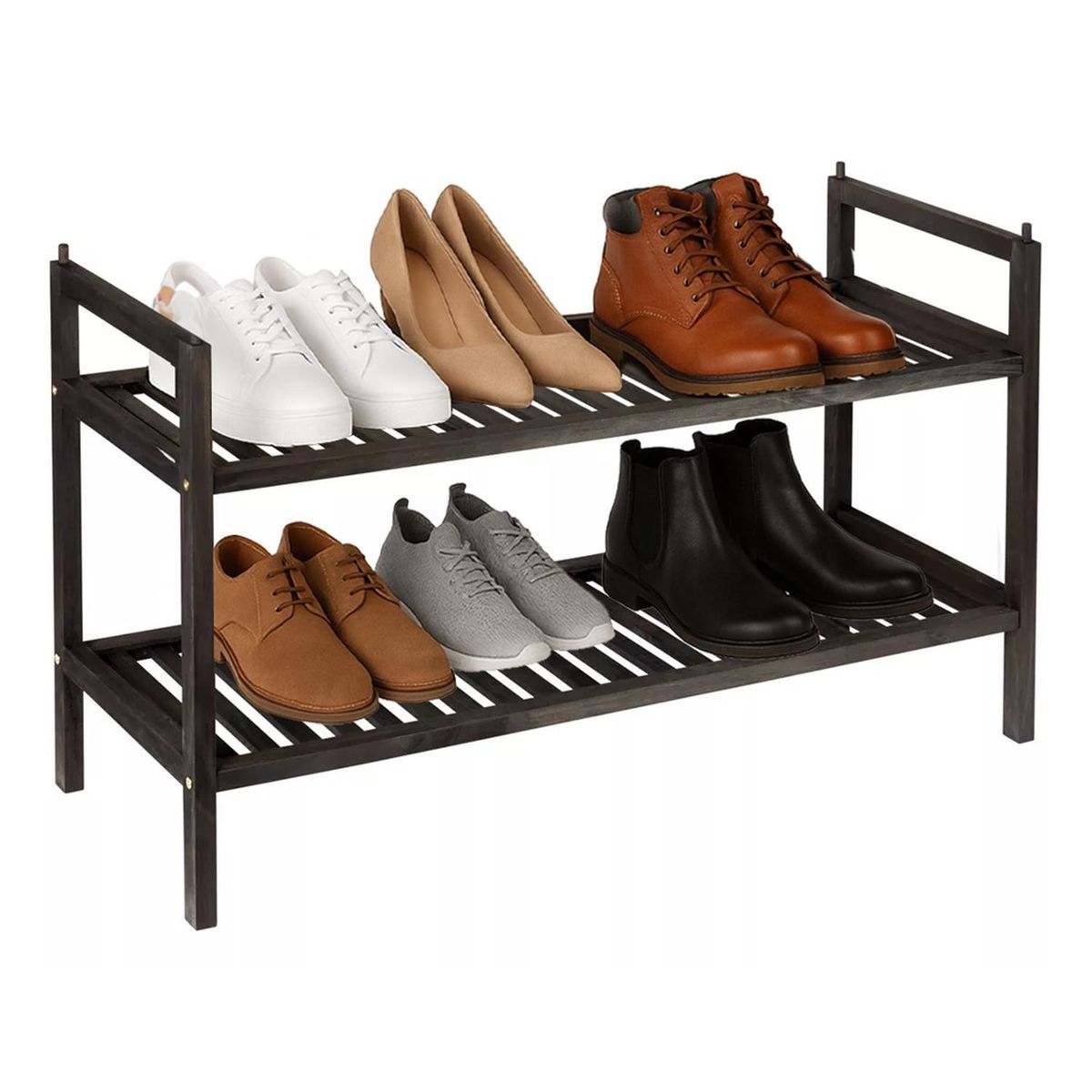 CASATUA - Rack Zapatero Mueble Organizador Zapatos Multiuso CasaTua - Negro