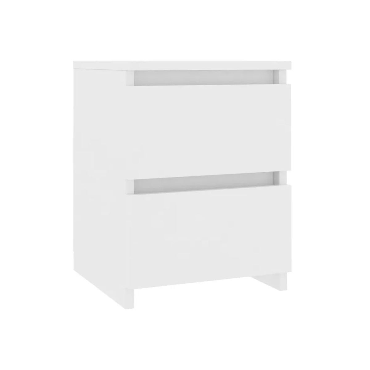 KLIK - Velador Cajones Doble Madera Moderno Minimal Blanco