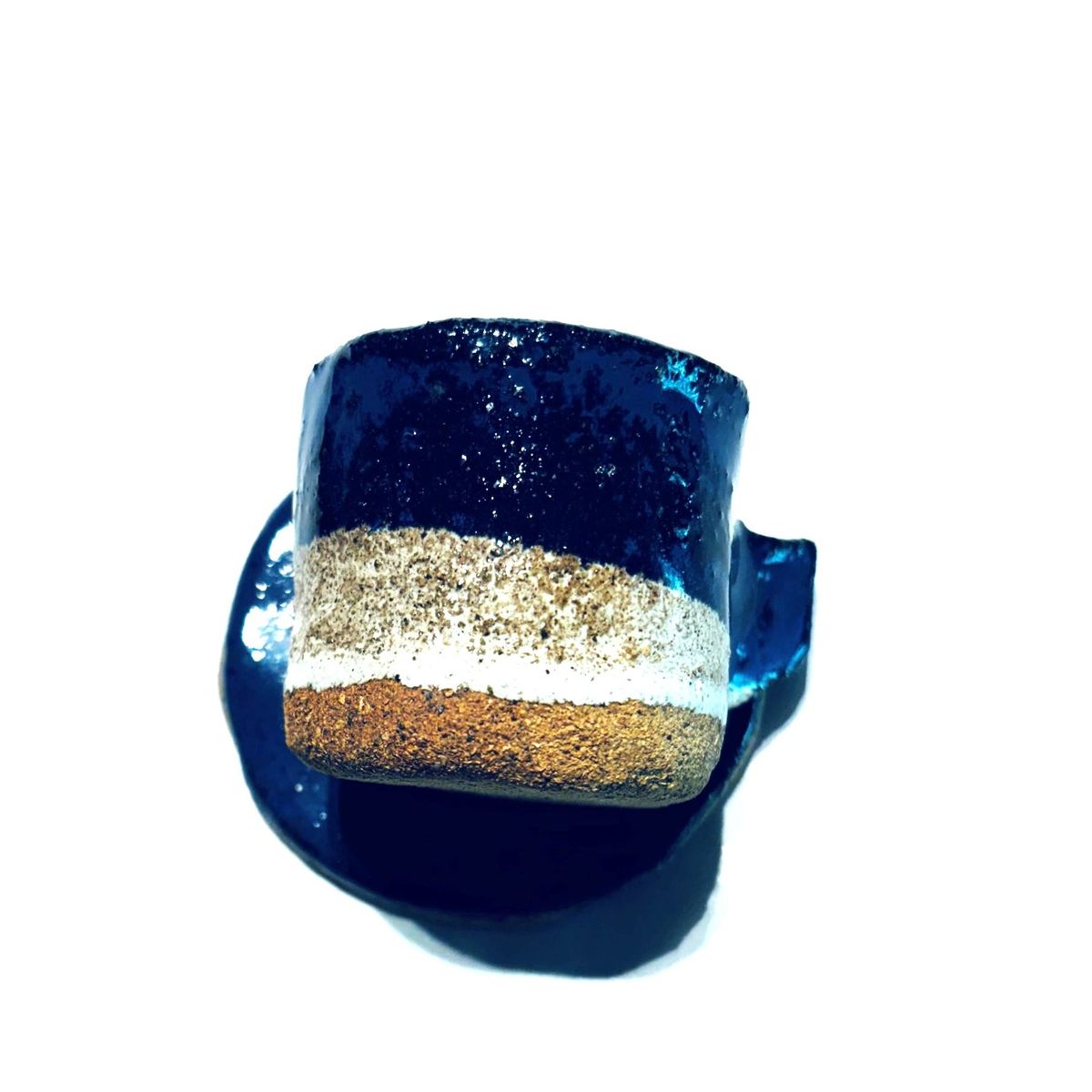 GOIC DISEÑOS - Taza de café hecha a mano cerámica gres diseño exclusivo