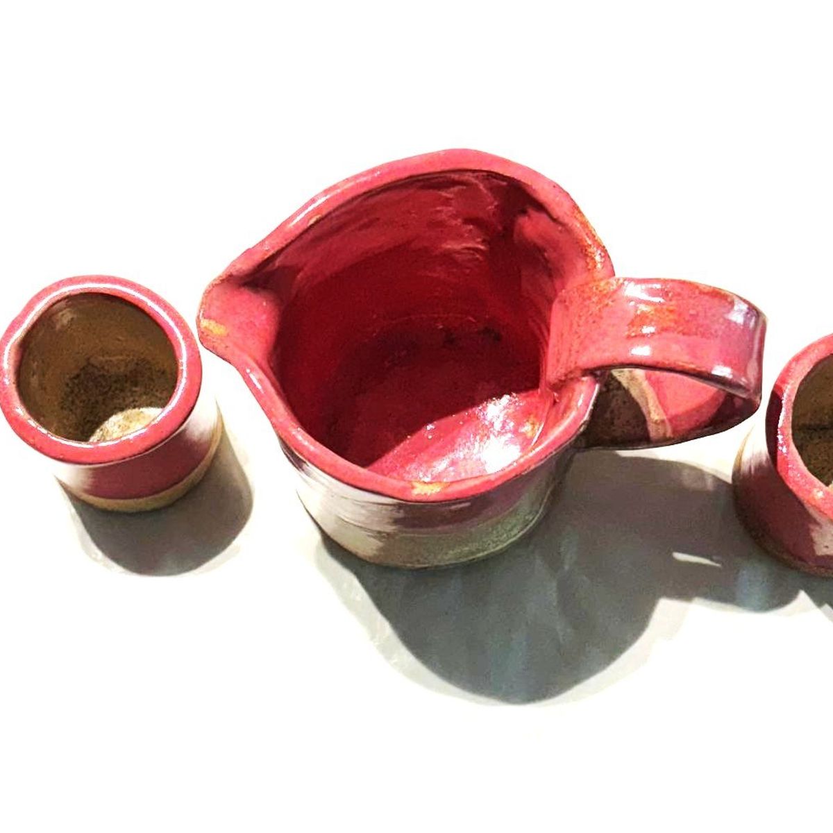 GOIC DISEÑOS - Conjunto de jarra con vasos hecho a mano diseño exclusivo