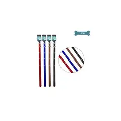 GENERICO - Collar PU Con Tachuelas Huella Color Aleatorio 15cm 12pcs