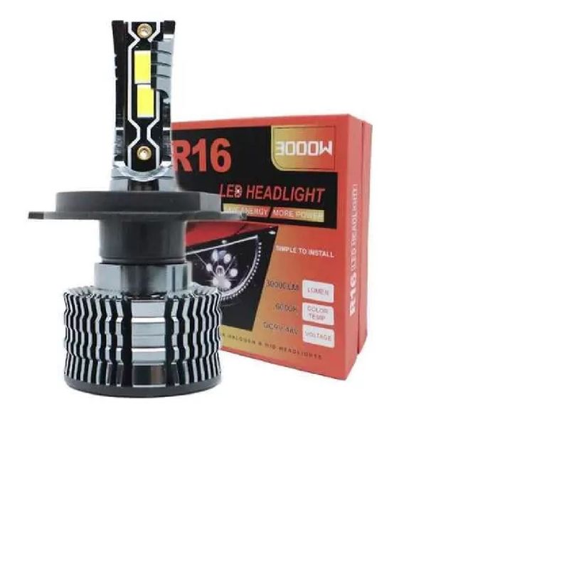 GENERICO - Kit Luces Turbo Led R16. 300w 30.000 Lúmenes Reales Con Canbus conector H4