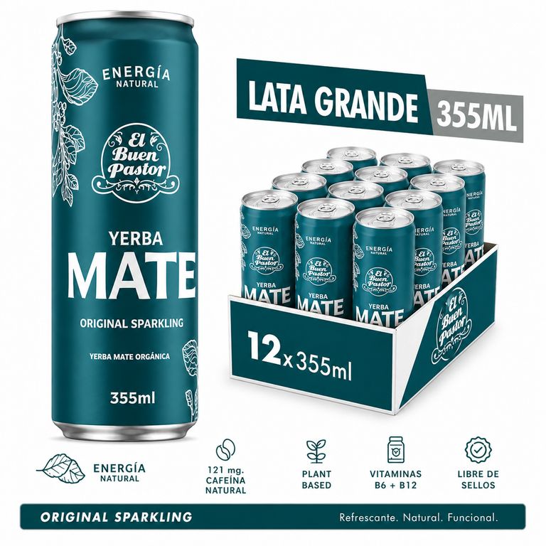 Pack x 12 Bebidas Energizante Natural Tradicional 355ml