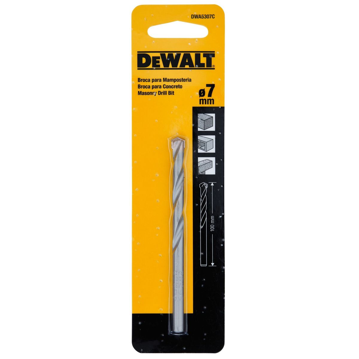 DEWALT - Broca para concreto 7x100mm DEWALT DWA5307C