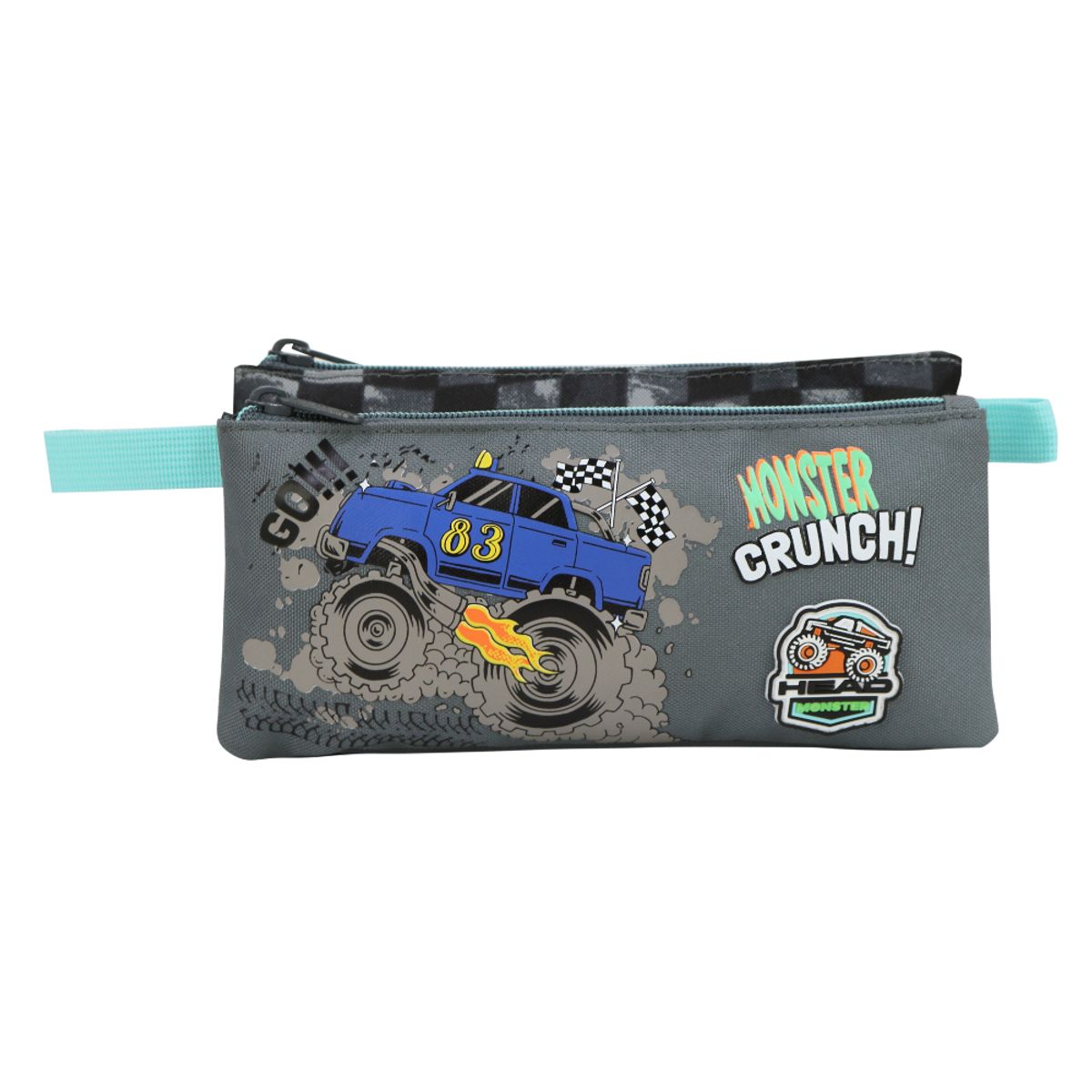 HEAD - Estuche Infantil Triple Celerio Monster Truck Gris Head