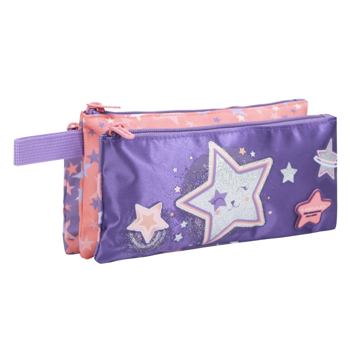 HEAD - Estuche Infantil Triple Celerio Cat Star Lila Lila Head