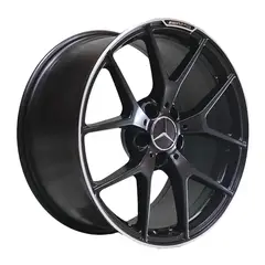 GENERICO - Set 4 Llanta 18x8.5 5x112 Et35 Mb-lm Mbenz85009 C/logo