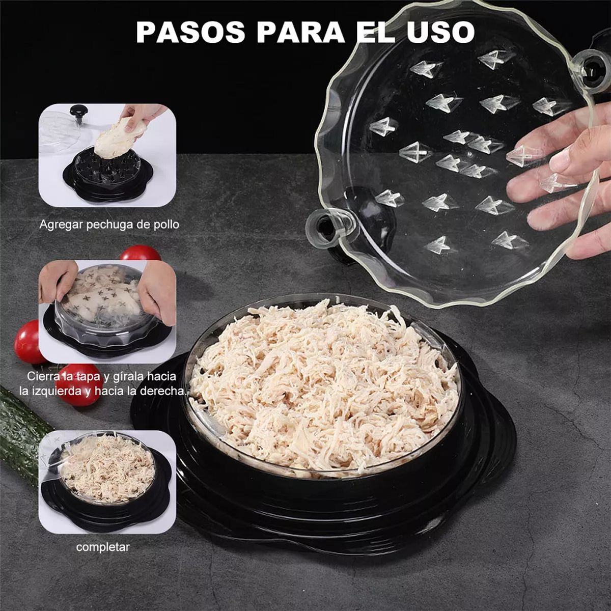 GENERICO - Trituradora de pollo manual Desmenuzadora de carne