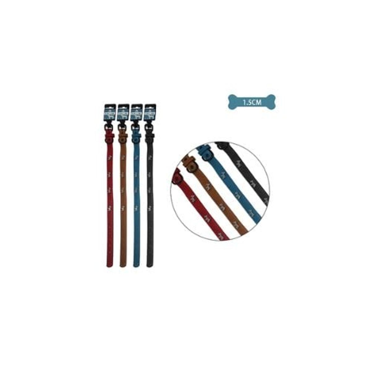 GENERICO - Collar PU Con Tachuelas De Perro Color Aleatorio 15cm 12pcs