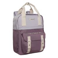 Mochila Mujer Moda Omega Bordado Lila