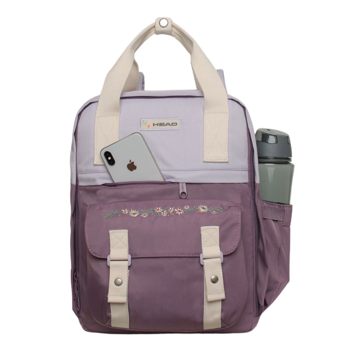 HEAD - Mochila Mujer Moda Omega Bordado Lila Head