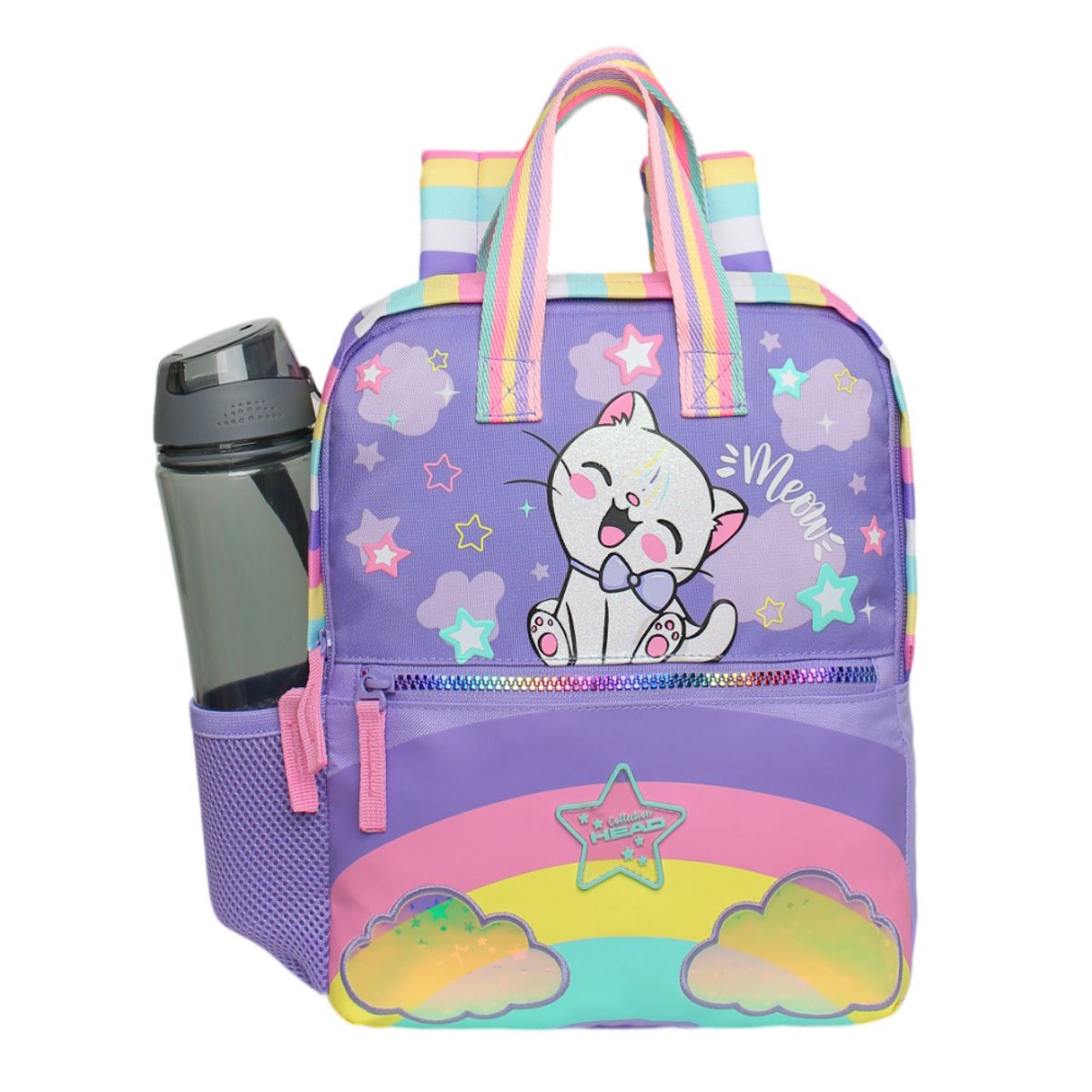 HEAD - Mochila Infantil Niña Pepa Cat Rainbow Lila Head