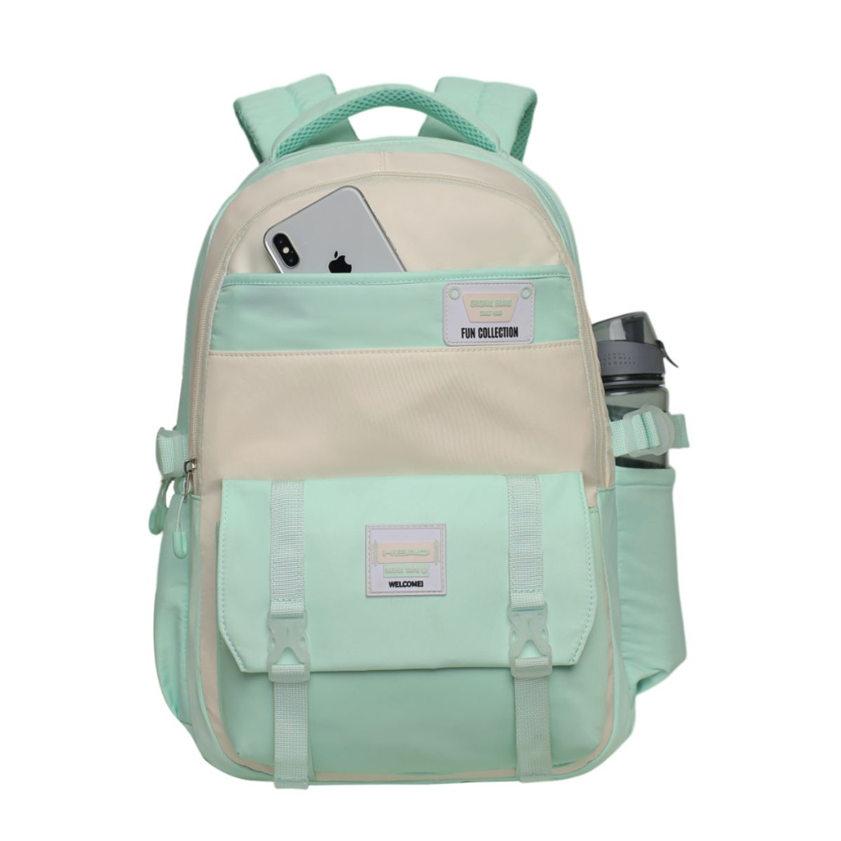 HEAD - Mochila Mujer Kawaii Venza Color Block Menta Head
