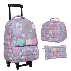 HEAD - Pack Bakan Escolar Mujer New Gatos Pastel