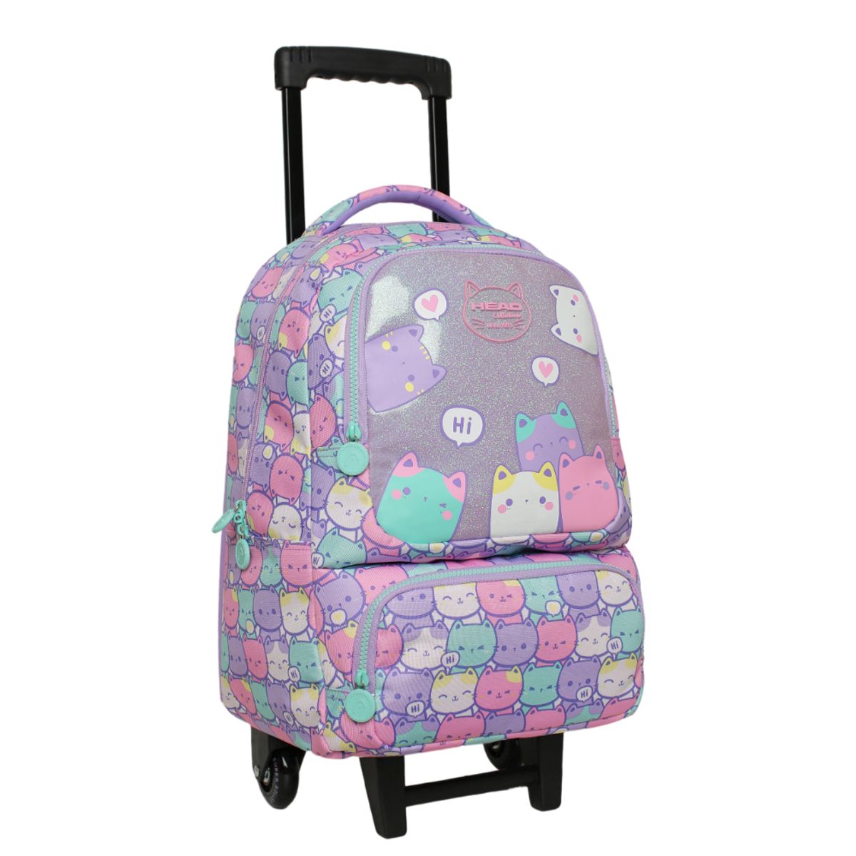 HEAD - Pack Bakan Escolar Mujer New Gatos Pastel Head