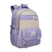 Mochila Mujer Kawaii Venza Color Block Lila