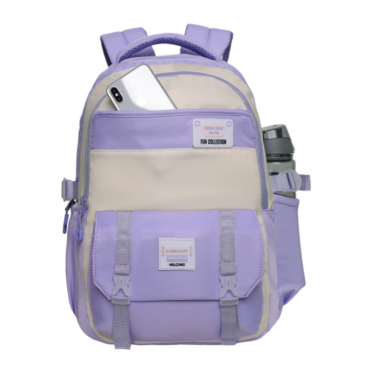 HEAD - Mochila Mujer Kawaii Venza Color Block Lila Head