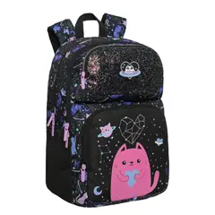 HEAD - Mochila Infantil Niña Fantasy Space Cat Negro