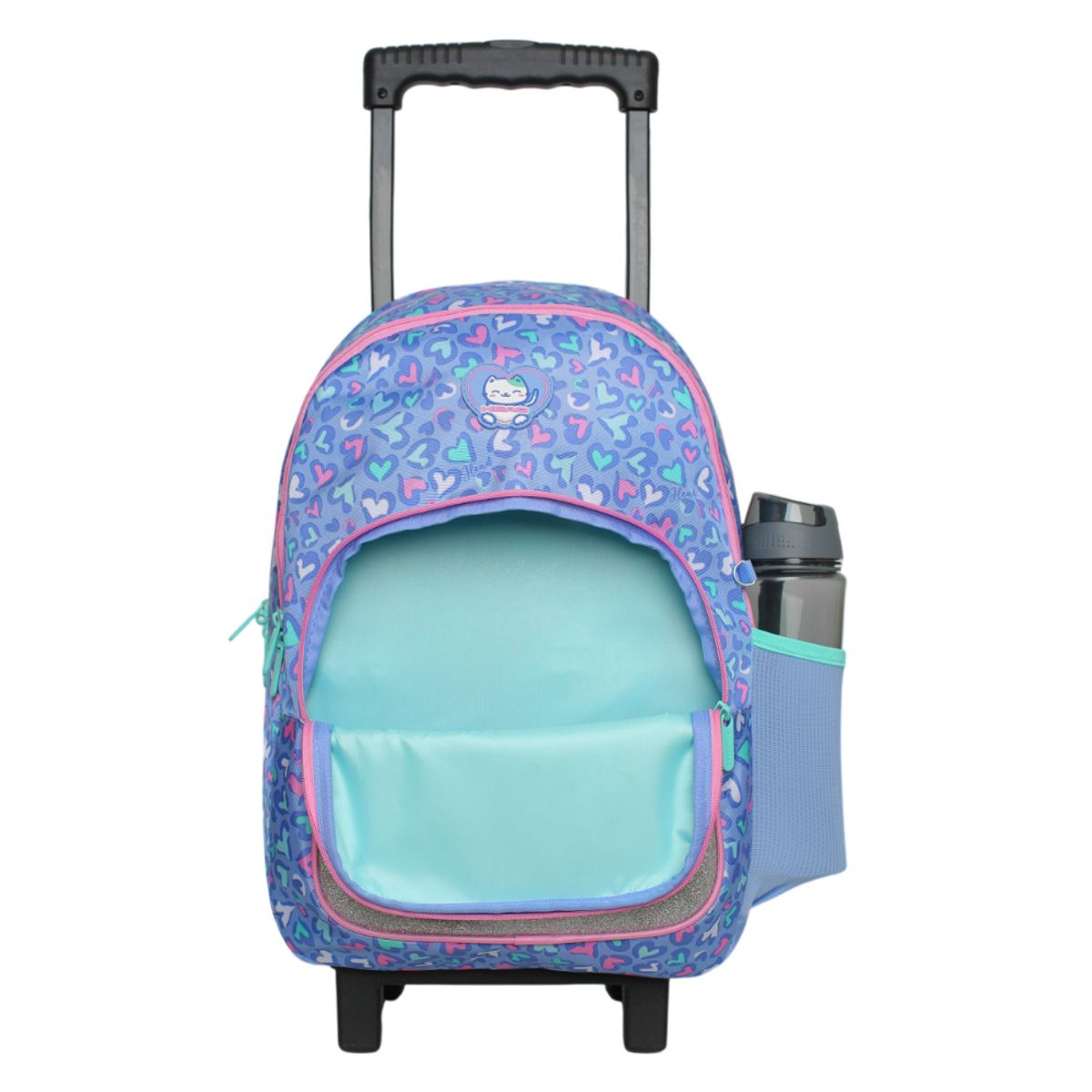 HEAD - Mochila Ruedas Infantil Niña Chips Gato Corazon Lila Head