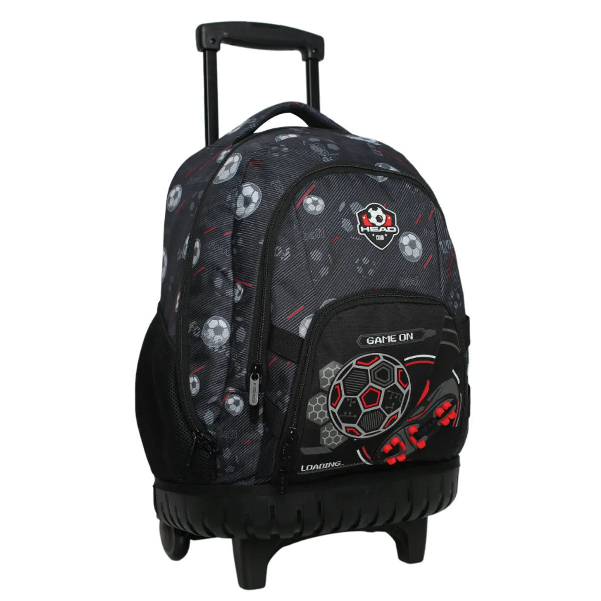 HEAD - Mochila Infantil Carro New Kodiac Futbol Negro Head