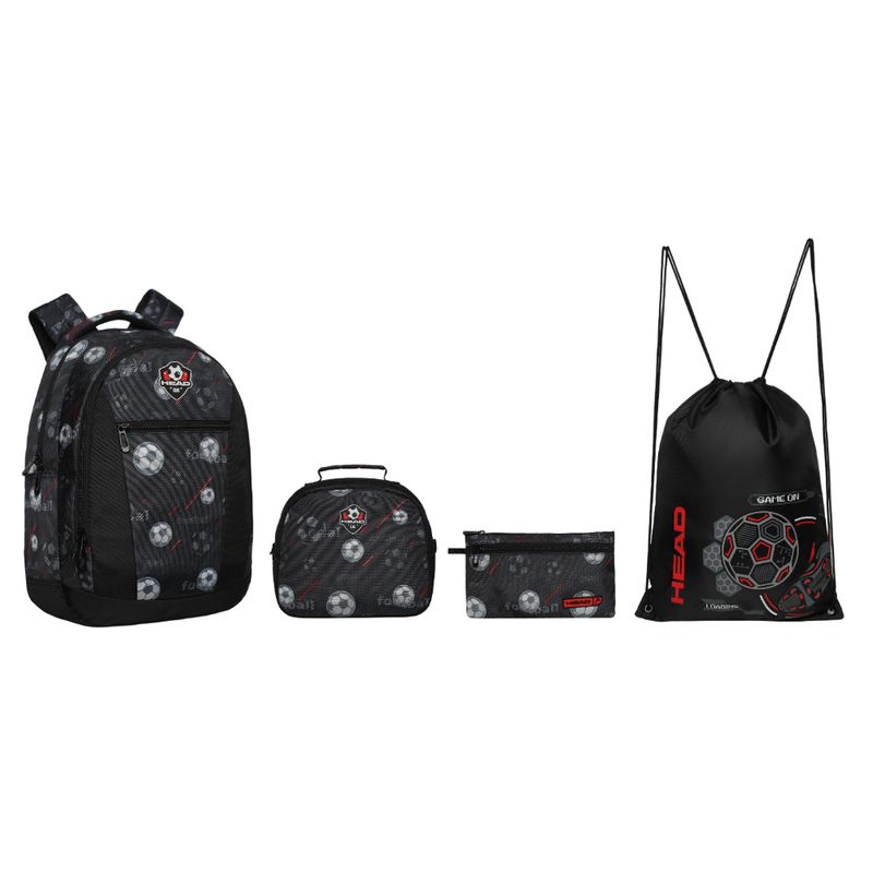 HEAD - Pack Top Escolar Futbol Negro Head
