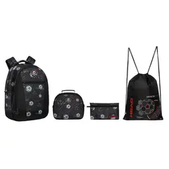 HEAD - Pack Top Escolar Futbol Negro
