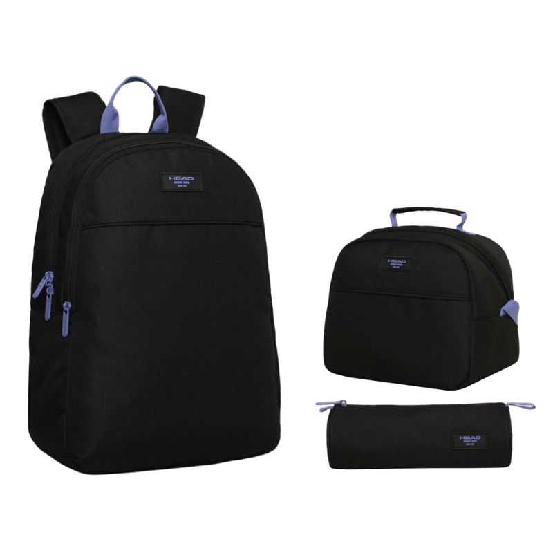 HEAD - Pack Cool Escolar Negro Lila Head