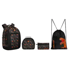 HEAD - Pack Top Escolar Camo Dino Naranjo